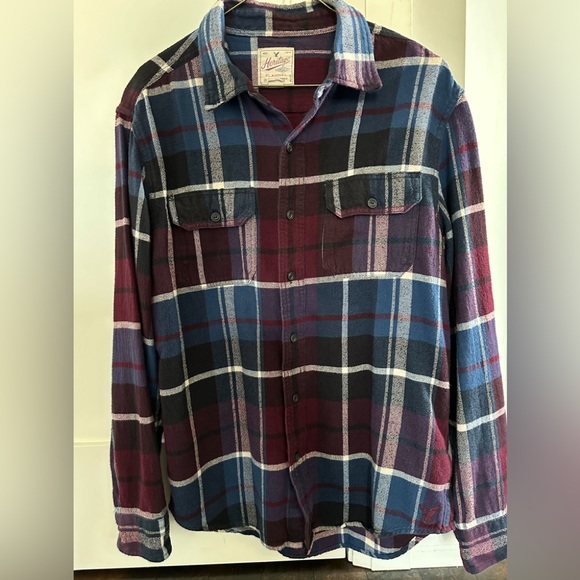 Flannel button shirt. American Eagle size M - Picture 1 of 2